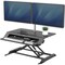 Fellowes Workstation, Sit-Stand, 34-2/5"Wx28-2/5"Lx7-3/5"H, Black FEL8215001 - alternate 3